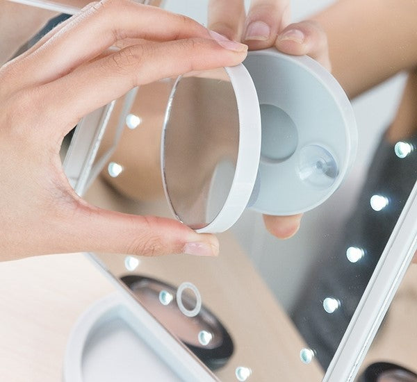 Magnifying LED Mirror