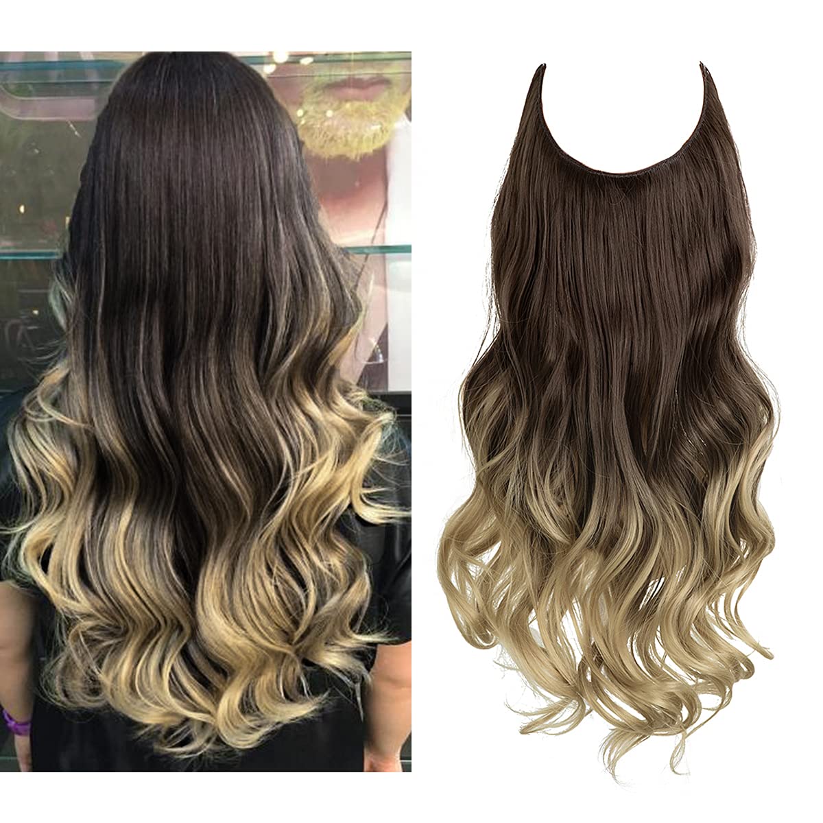 Dark Brown to Ash Blonde Hair Extensions