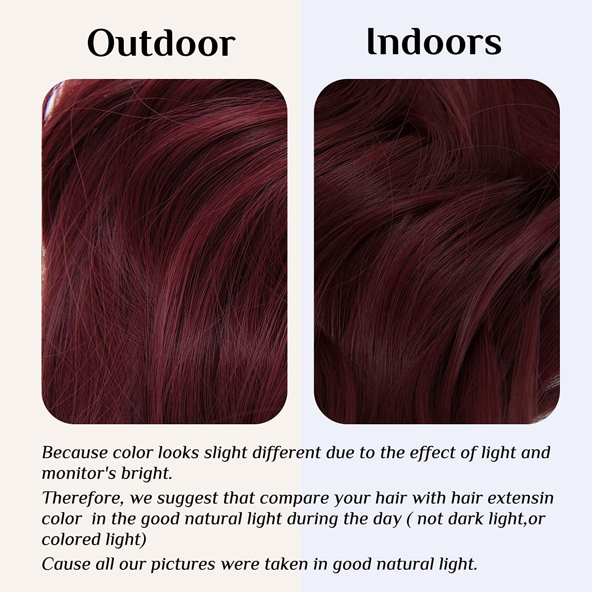 Wine Red Hair Extensions