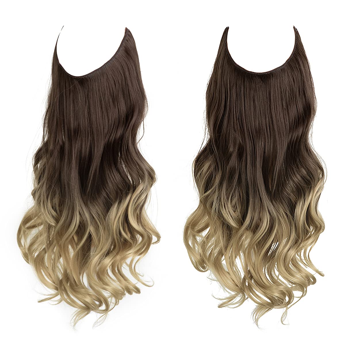 Dark Brown to Ash Blonde Hair Extensions