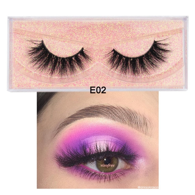 3D Mink Fur Fake Eyelashes