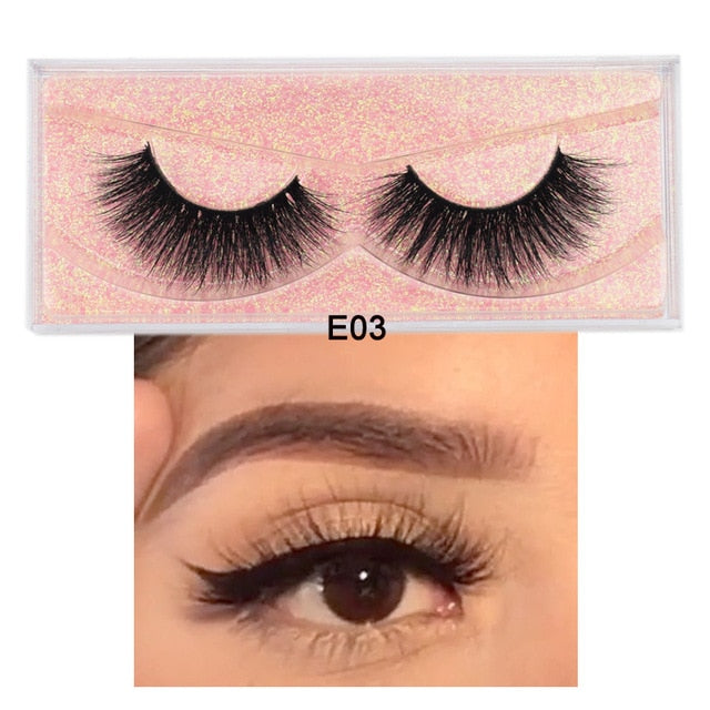 3D Mink Fur Fake Eyelashes