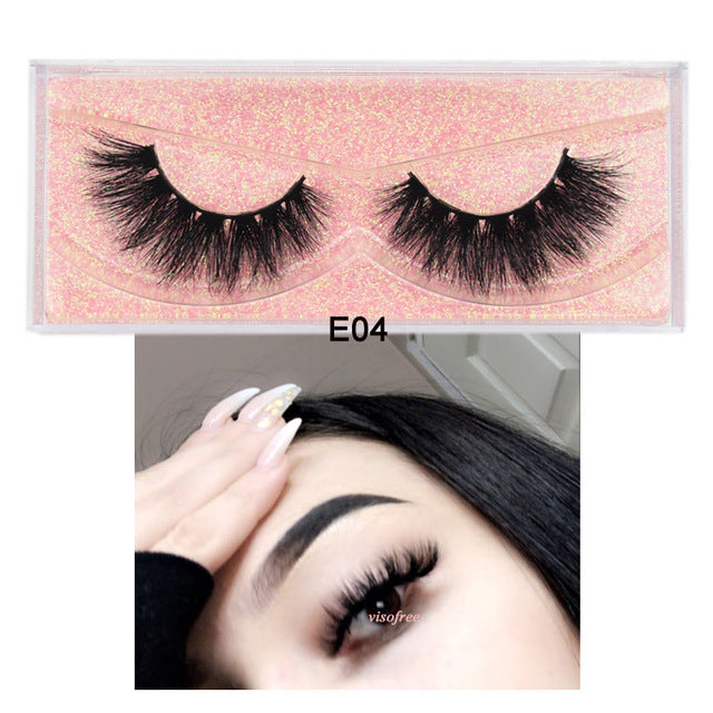 3D Mink Fur Fake Eyelashes