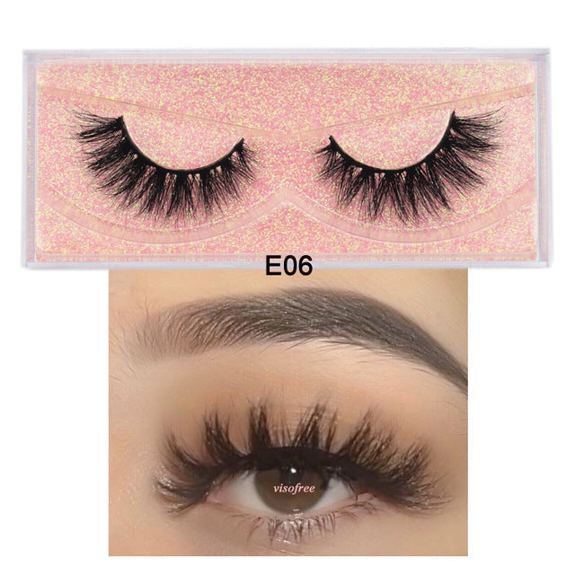 3D Mink Fur Fake Eyelashes